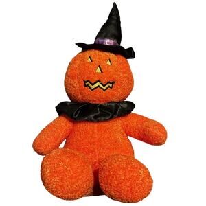 Pumpkin Witch Plush Jack O Lantern Sugar‎ Loaf Stuffed Animal Halloween READ